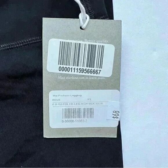Everlane Perform Renew Black Leggings Size X-Small NWT - Picture 4 of 7